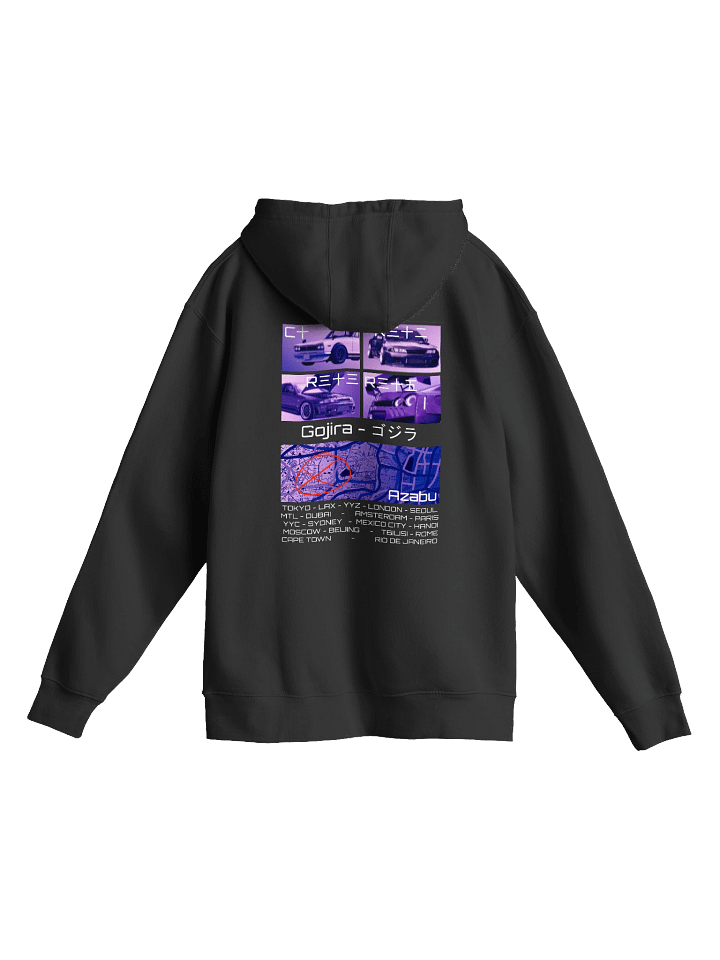 Gojira-Birthplace, List of Cities (White) | Hoodie product image (10)