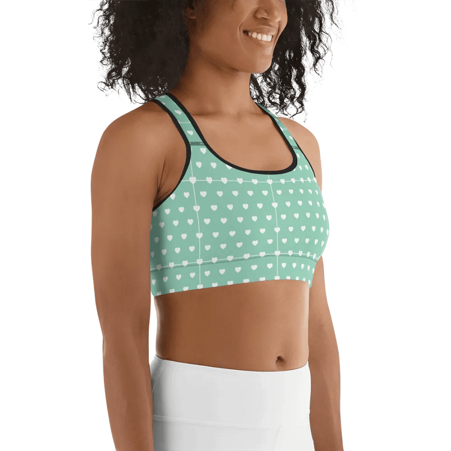Pastel Heart Seamless Pattern Sports Bra - V1 product image (5)