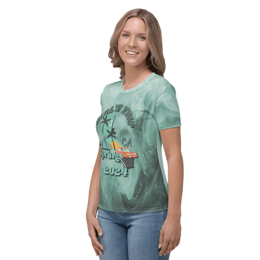 Girls Trip Palm Springs Ca 2024 All Over Print T-shirt product image (3)