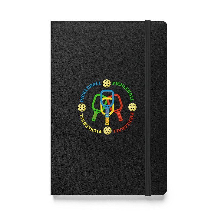 Pickleball Four Circle Colors Passion Hardcover Notebook product image (1)
