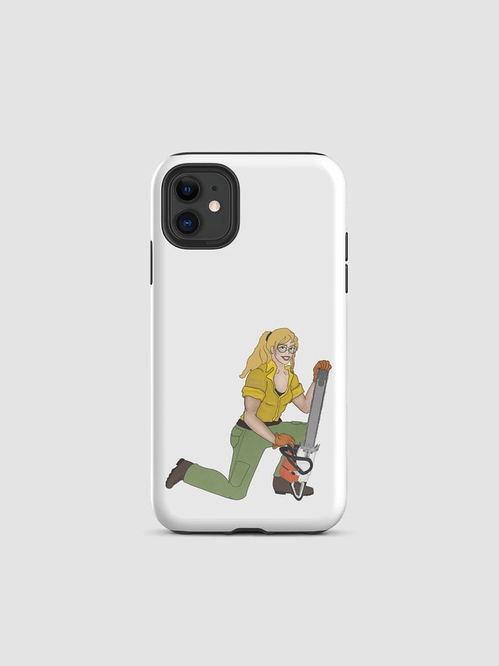 Tough iPhone Case - Blonde Chainsaw Pinup product image (1)