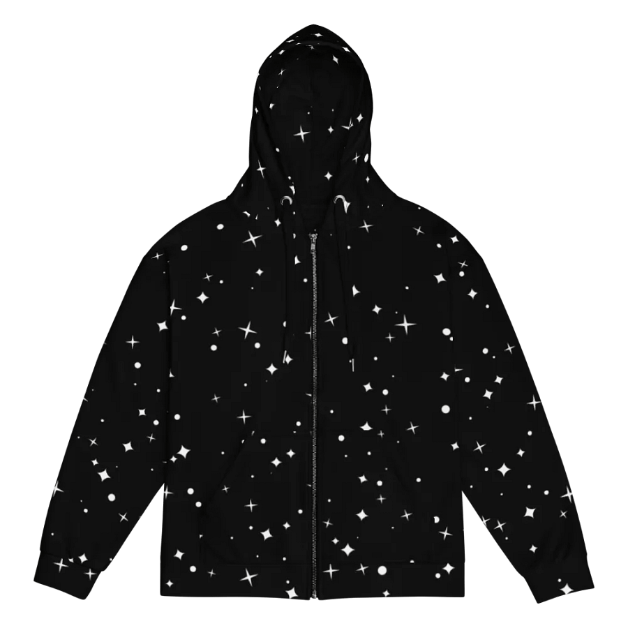 Starry Night Sky Unisex Zip Hoodie product image (5)