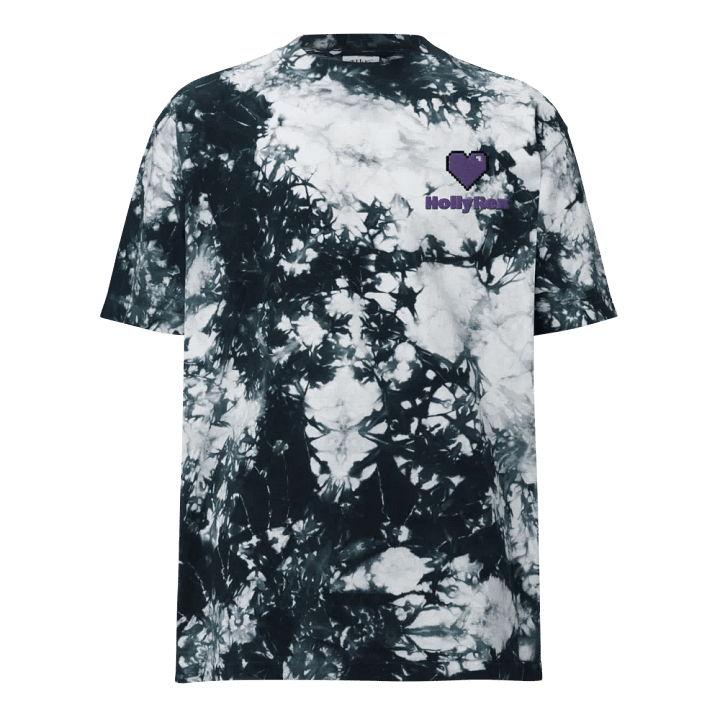 HollyRex Pixel Heart Streetwear Tie-Dye Tee product image (1)