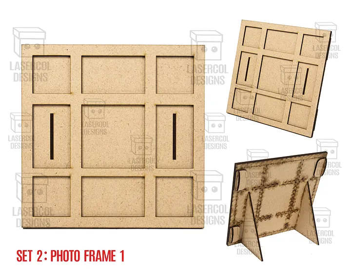 Photo Frames Set 2 (5 Styles) - Laser Cut Files product image (2)