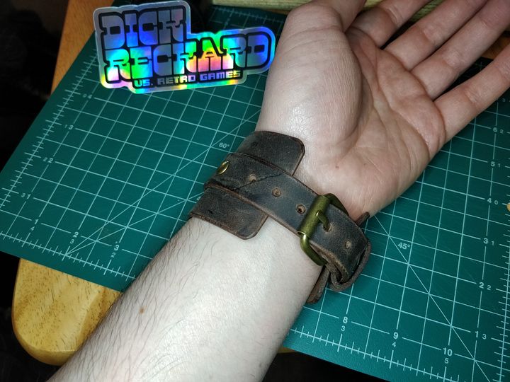 Brown 1 Band Leather Cuff 0B product image (2)