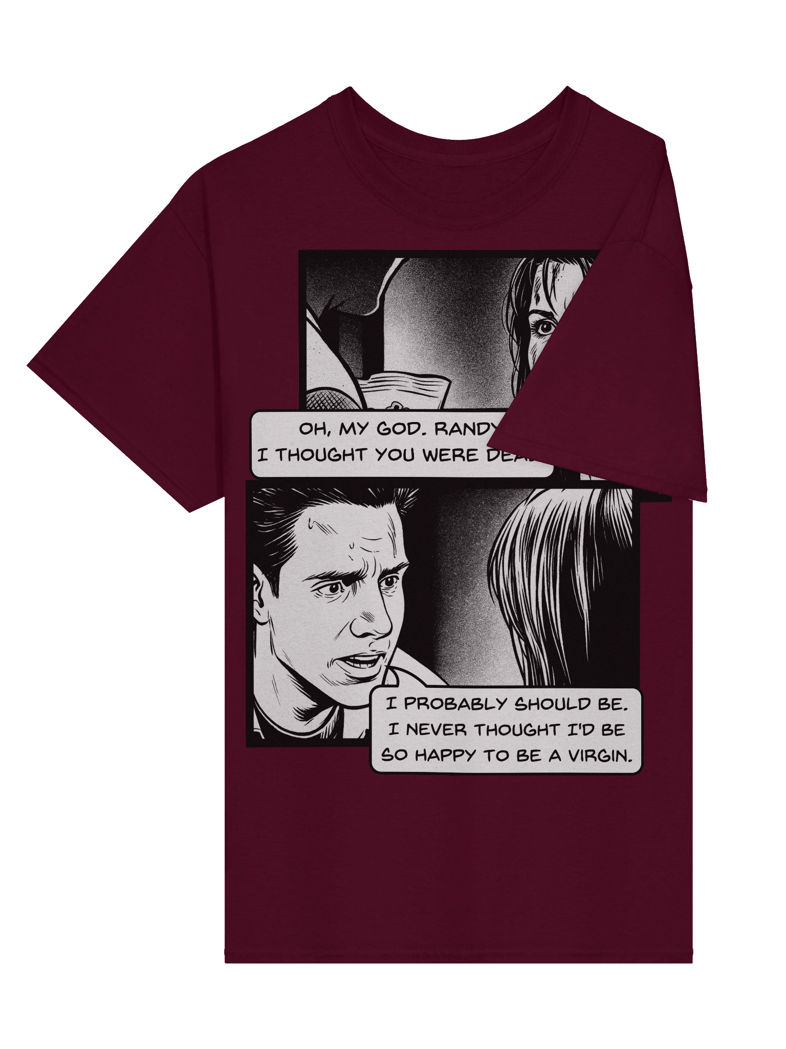 Scream inspired I Never Thought I'd Be So Happy To Be A Virgin T-Shirt product image (29)