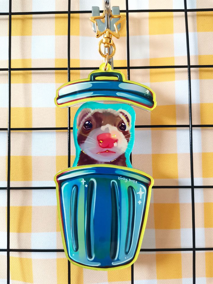 Snot Ferret Opening Trash Charm product image (1)