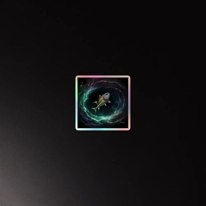 Fish Out Of Black Hole Stickers product image (4)