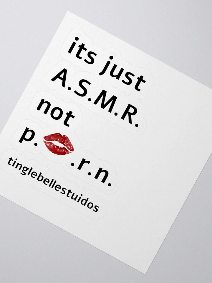 ASMR not p*rn sticker product image (6)