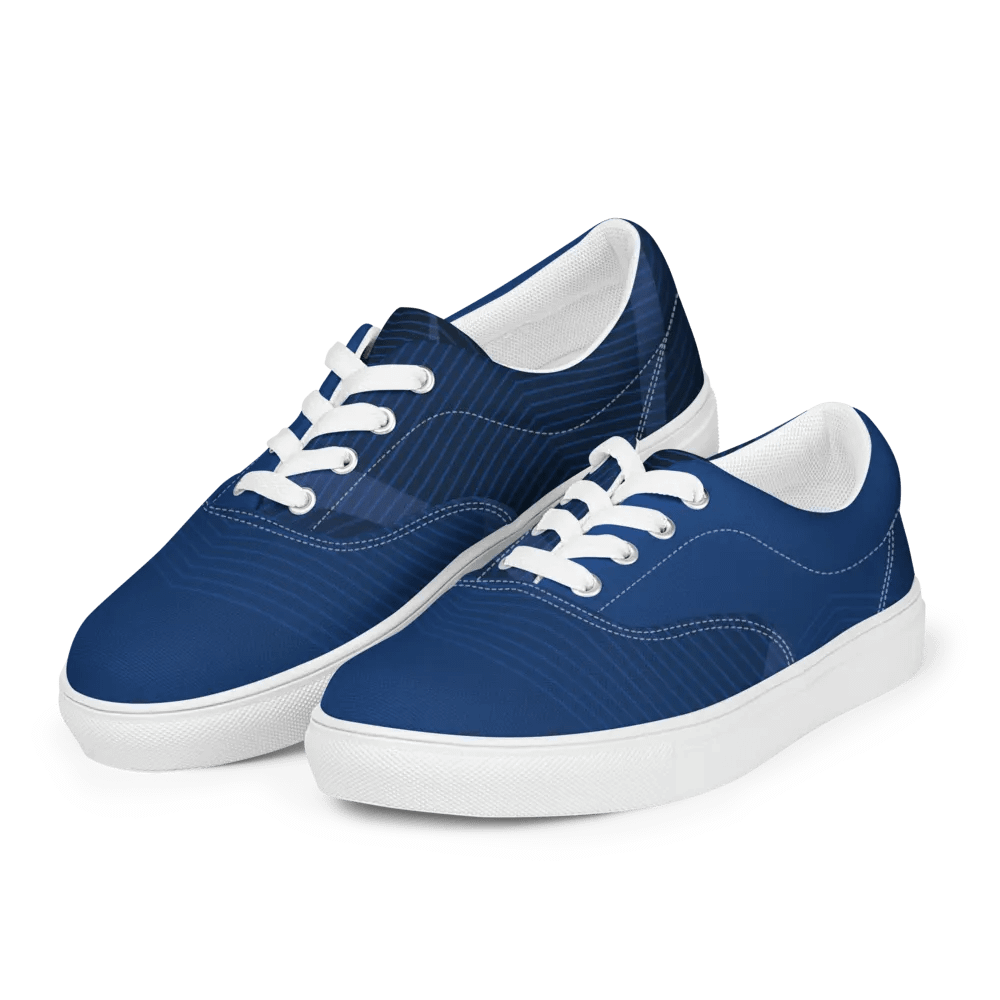 Urban Edge Symmetry Street: Men's Geometric Canvas Shoes product image (8)