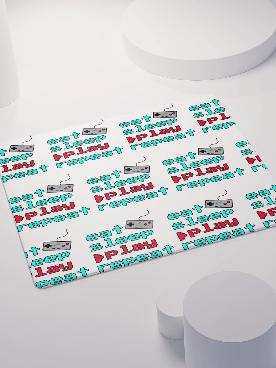 Gaming Mousepad | eat sleep play repeat product image (1)