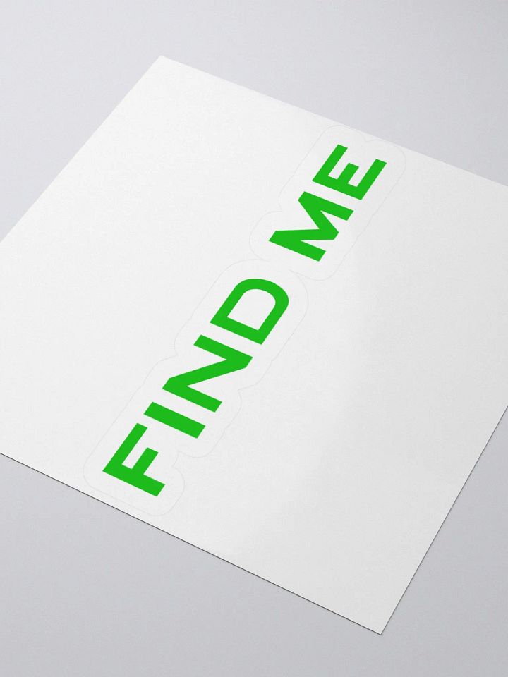 Find Me Sticker product image (1)