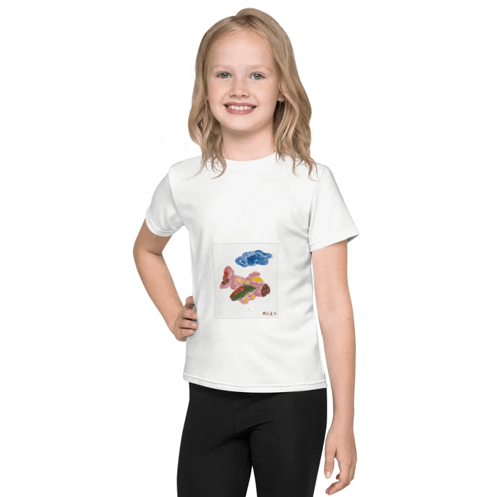Kid Airplane (All-Over Print Kids Crew Neck T-Shirt) product image (1)