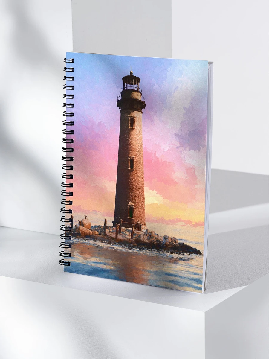 Sand Island Lighthouse – Mobile Alabama Spiral Notebook product image (4)