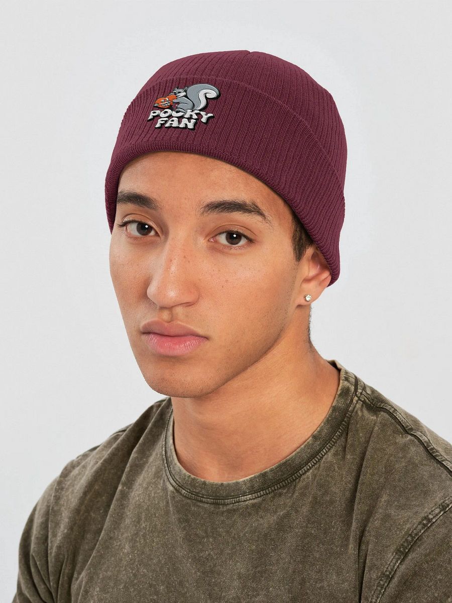 Organic Cotton Embroidered Beanie: Cutesy Pooky Fan with Heart product image (3)