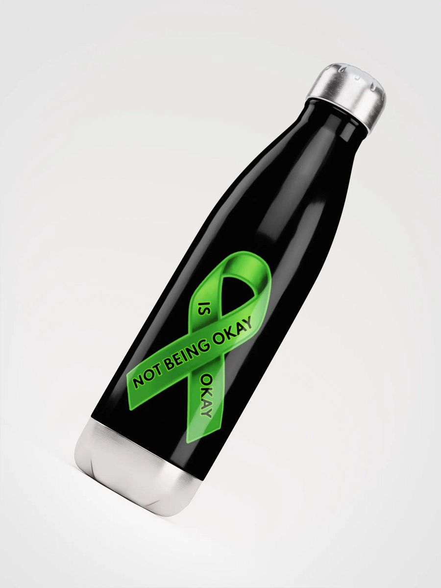 Green Ribbon Awareness Stainless Steel Water Bottle product image (8)