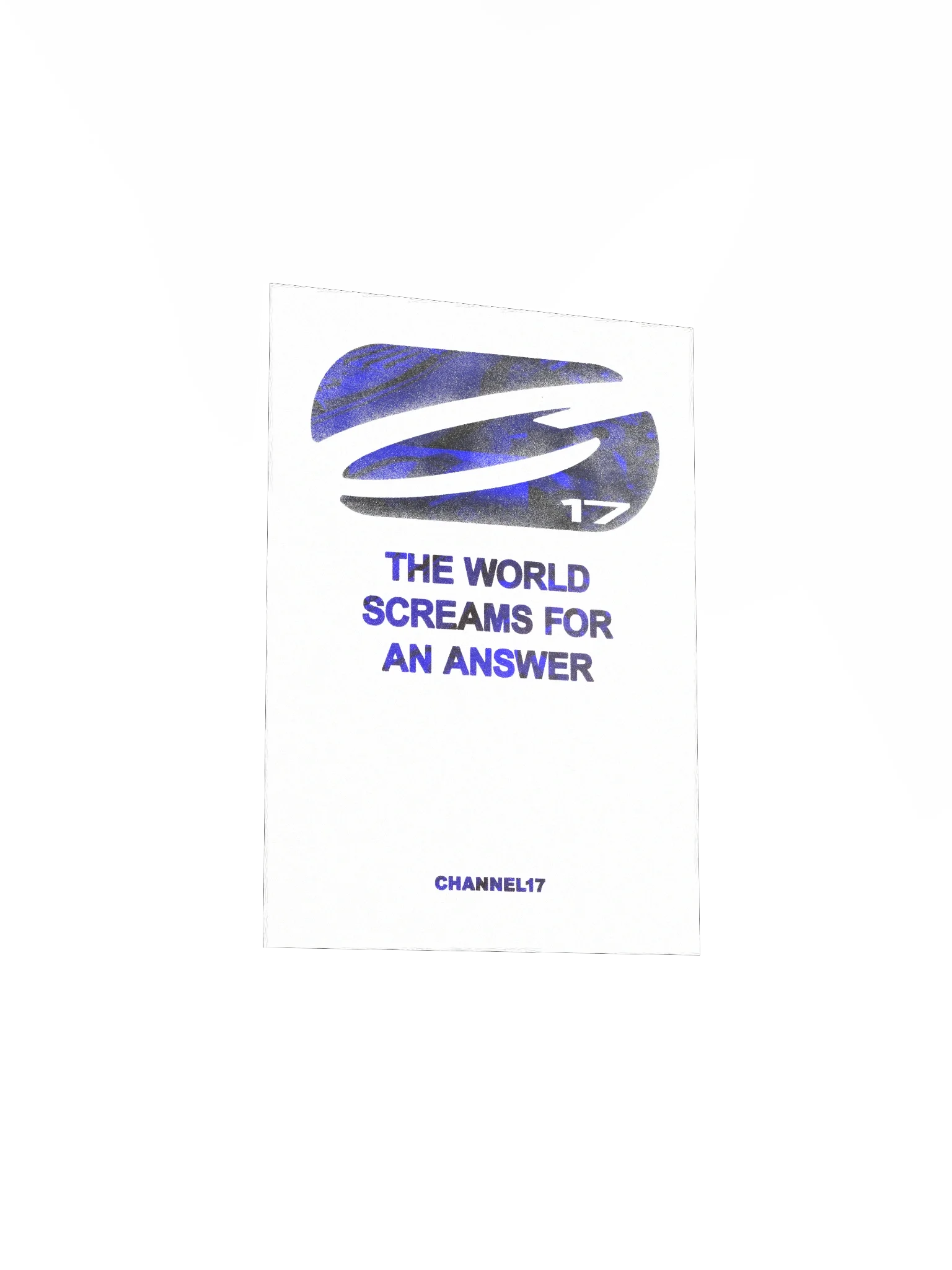 CHANNEL17 'Answer' Poster (Blue Variant) product image (3)