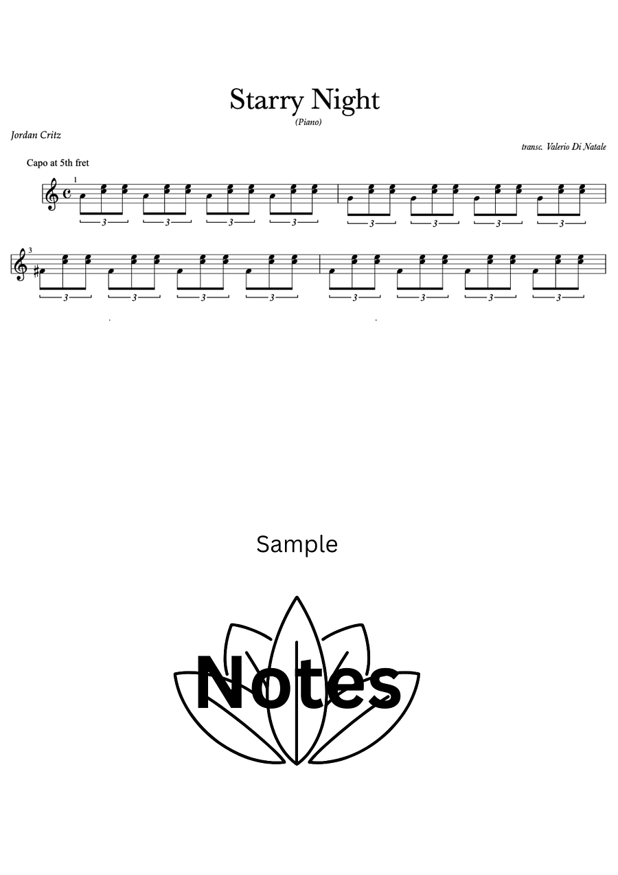 Starry Night (Piano) by Jordan Critz product image (4)