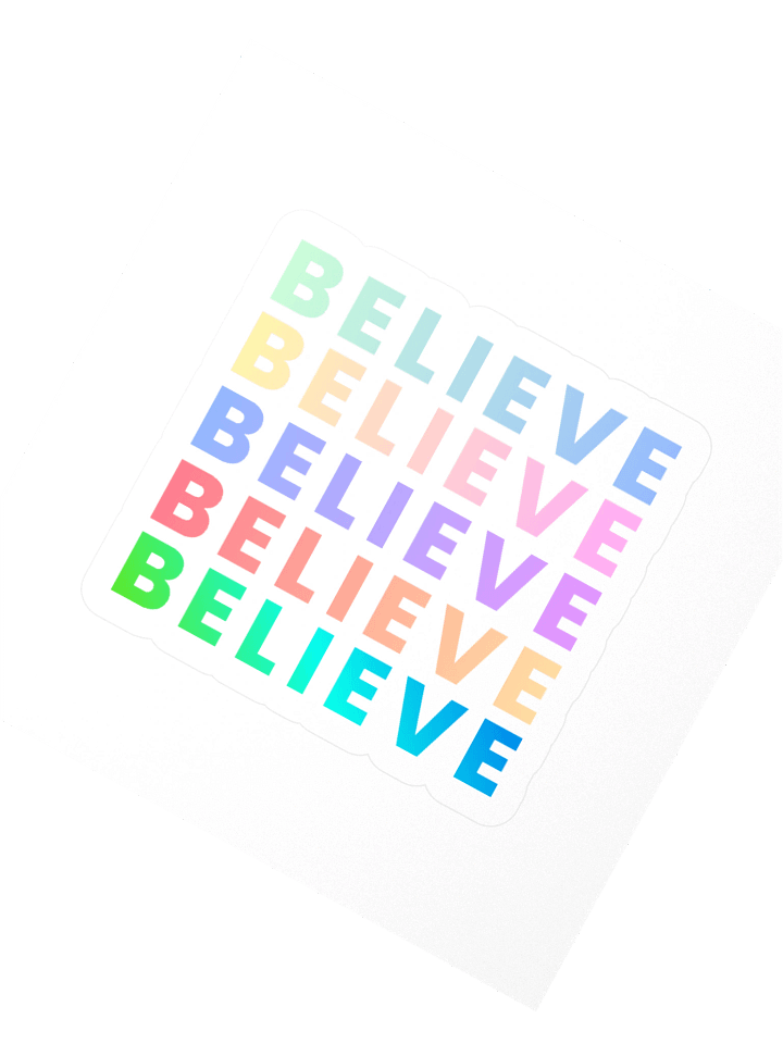 Believe Grid Kiss Cut Stickers product image (4)