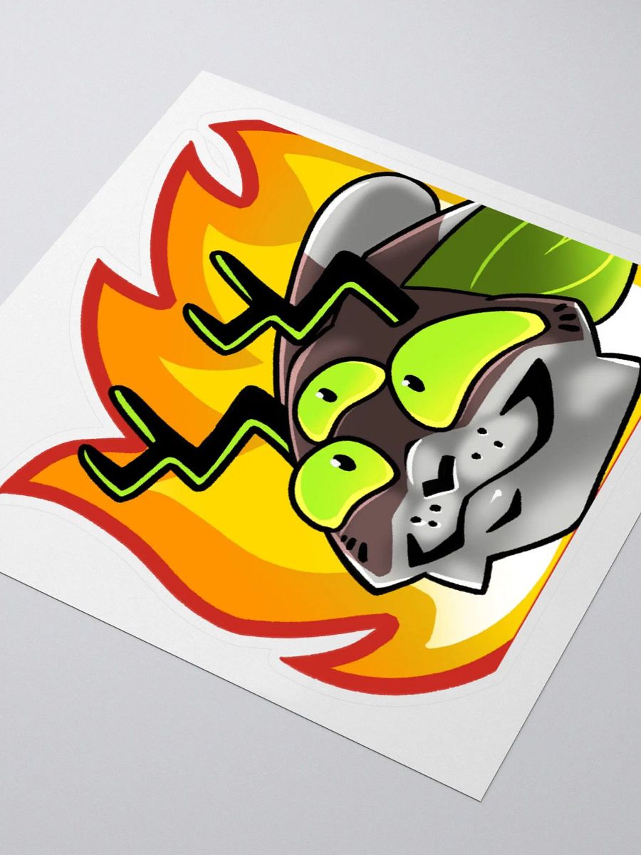 Radioactive Cryptid Fire Sticker product image (3)