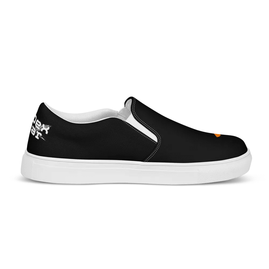White HApex Gear White Logo - Cancer Awareness Orange Ribbon - Women's Slip-On Canvas Shoes product image (7)