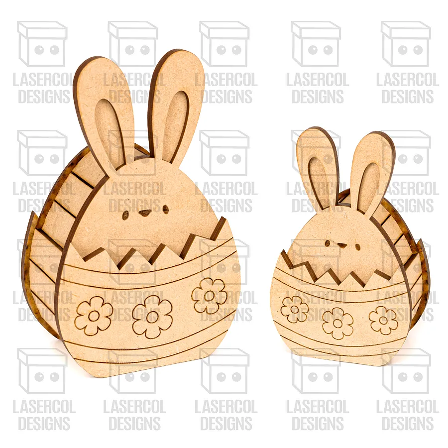 Easter Bunny Egg Box (2 Sizes, 4 Styles) - Laser Cut Files product image (4)