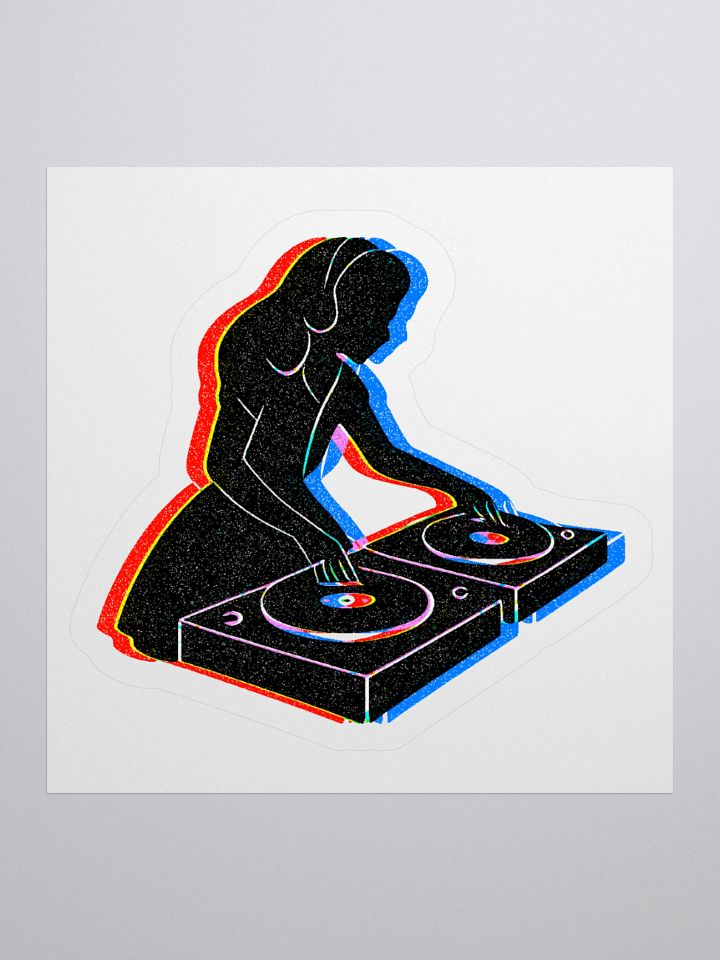 EDM In Wonderland Trucker Hat Kiss Cut Sticker product image (1)