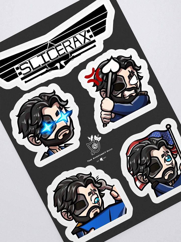 Captain Slicerax Sticker Pack product image (1)
