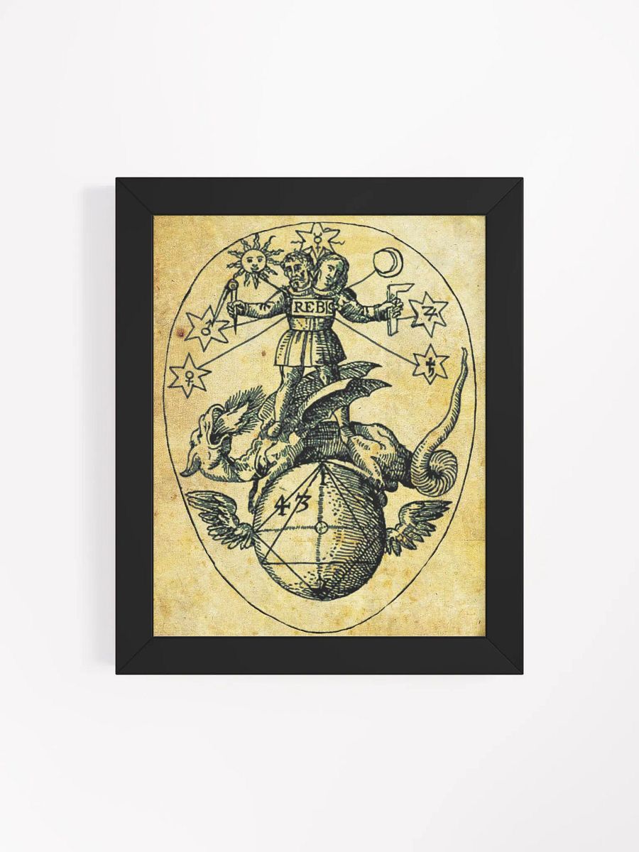 Hermes Trismegistus REBIS, Alchemy Art Print, Occult Wall Art, Ancient Poster, Magick Illustration, Sacred Geometry Decor, Esoteric Home Decor, Scroll Print product image (122)