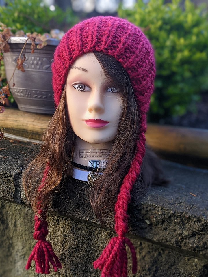 Red Riding Hood Knit Hat Pattern product image (2)