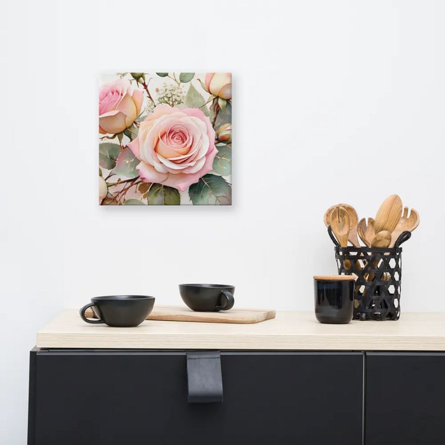 Golden Blush Bouquet Canvas product image (13)