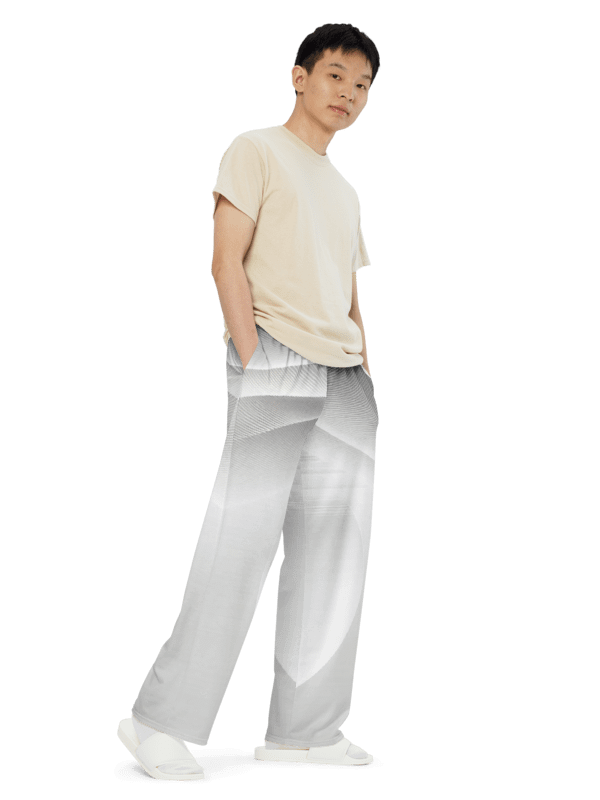 Men's Stream-White-2 Print Pants product image (2)