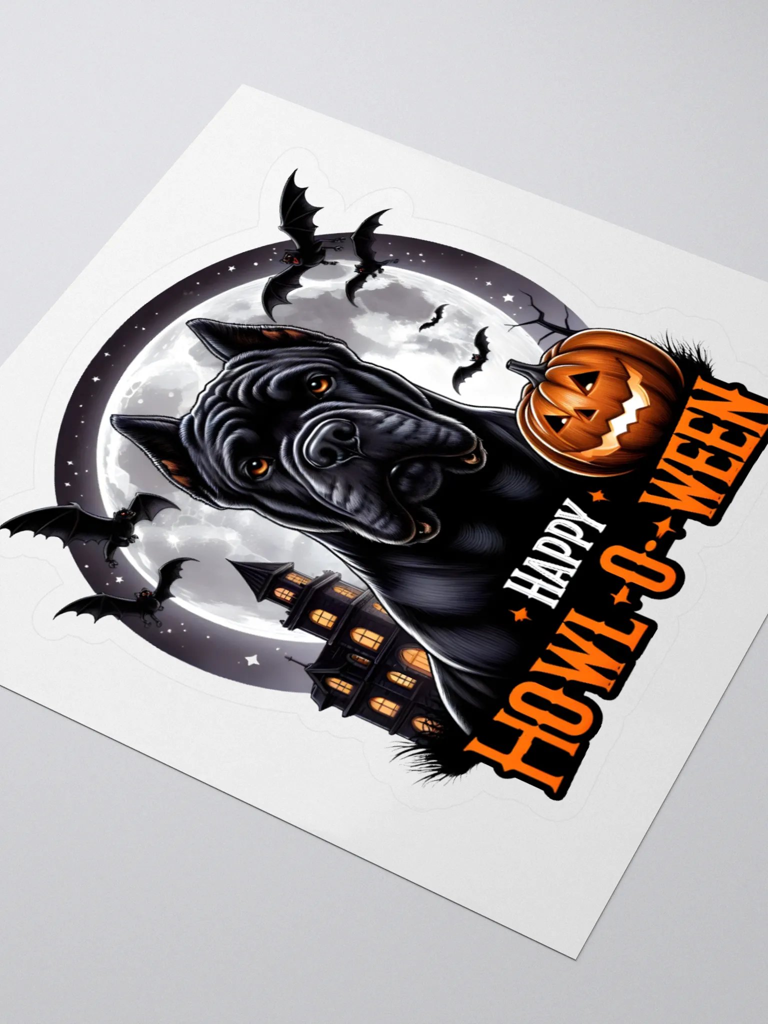Cane Corso Happy Halloween Sticker: The Perfect Festive Touch product image (3)
