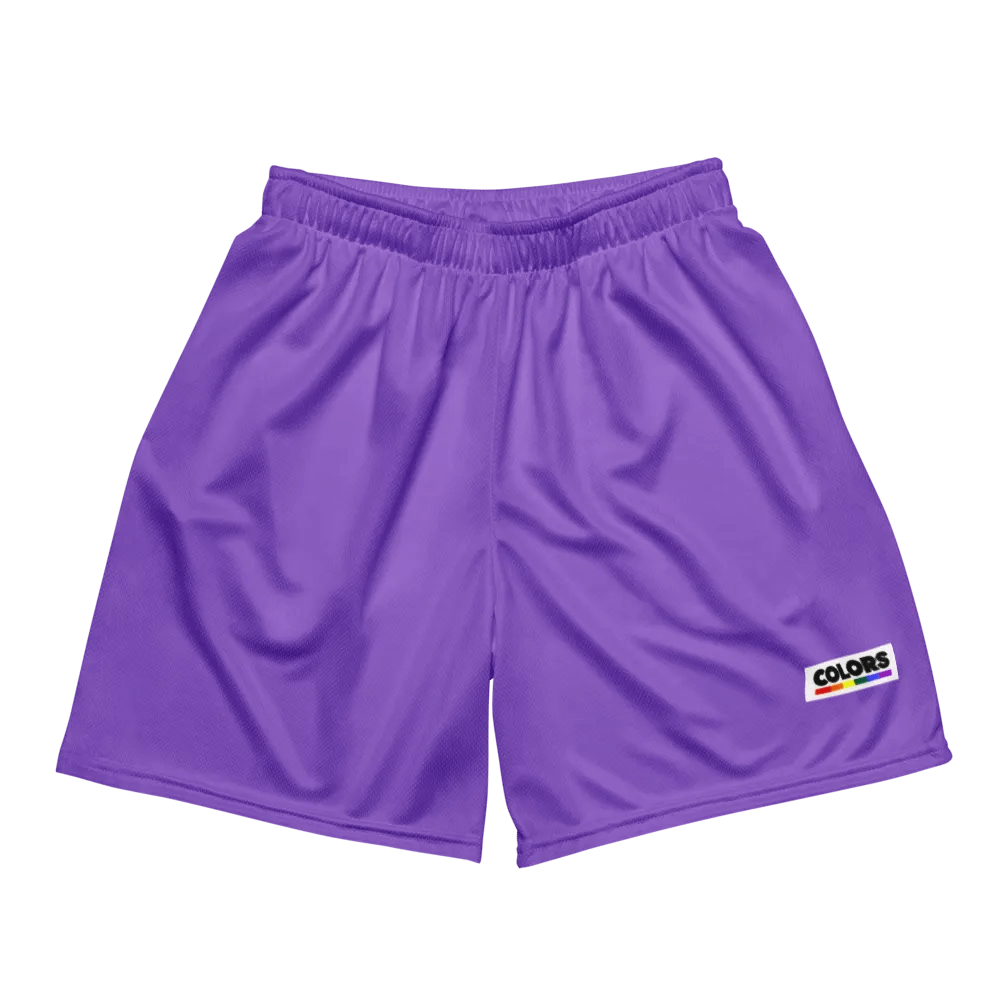 Plain Color Amethyst Mesh Shorts product image (3)