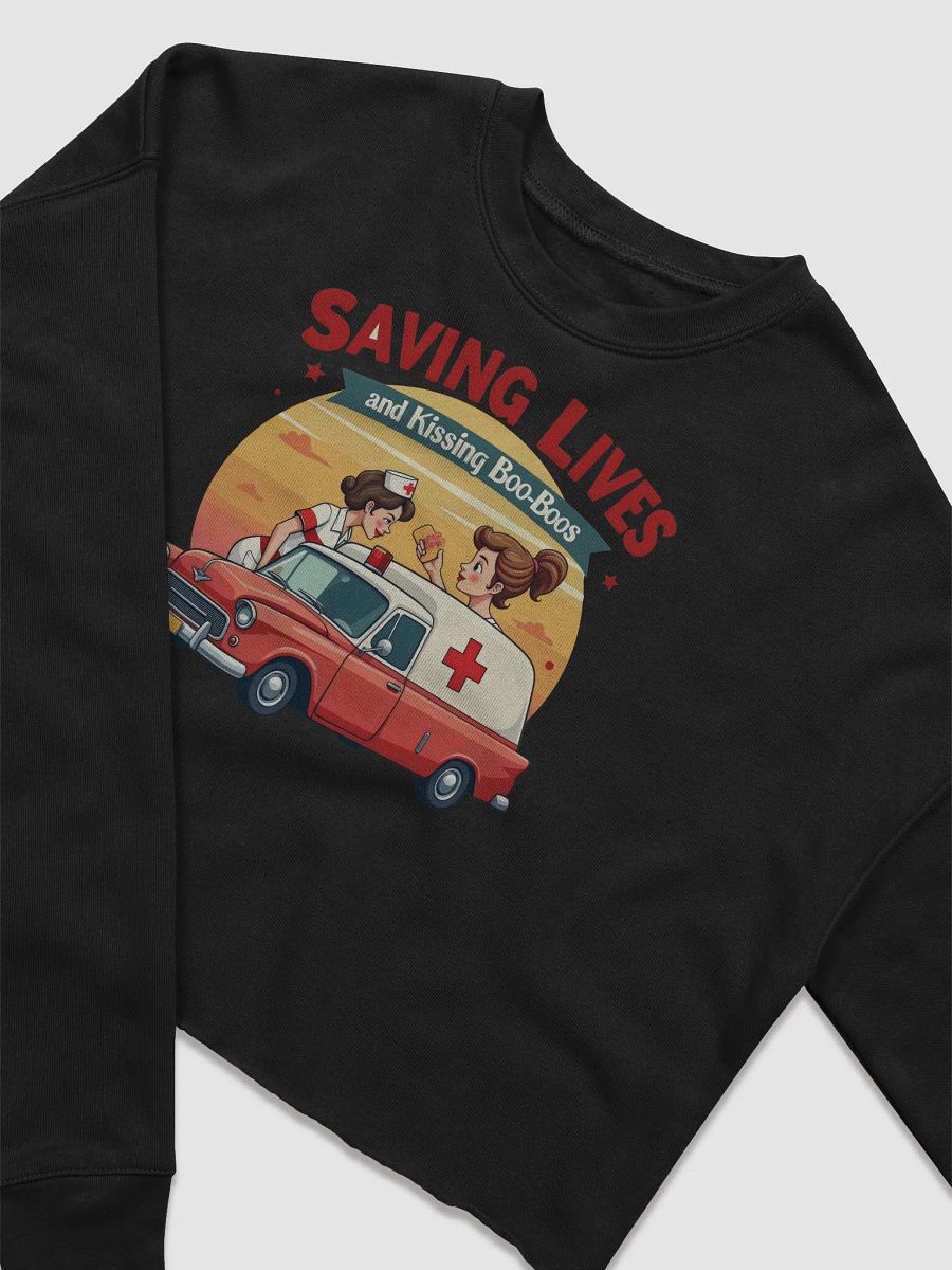 Retro Nurse Ambulance Fleece Sweatshirt product image (8)