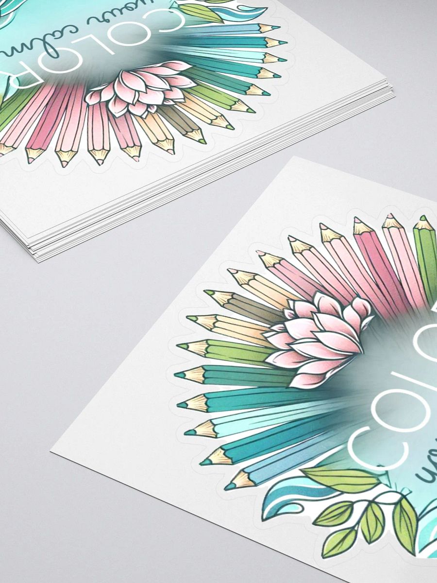 ‘COLOR your calm.’ Sticker product image (4)