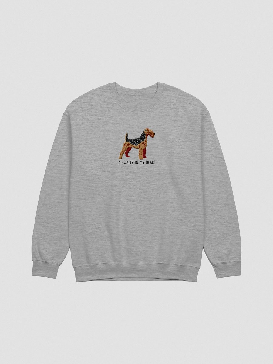 Al-Wales in My Heart Sweatshirt (Embroidered) of a Welsh Terrier(Black & Tan) product image (13)