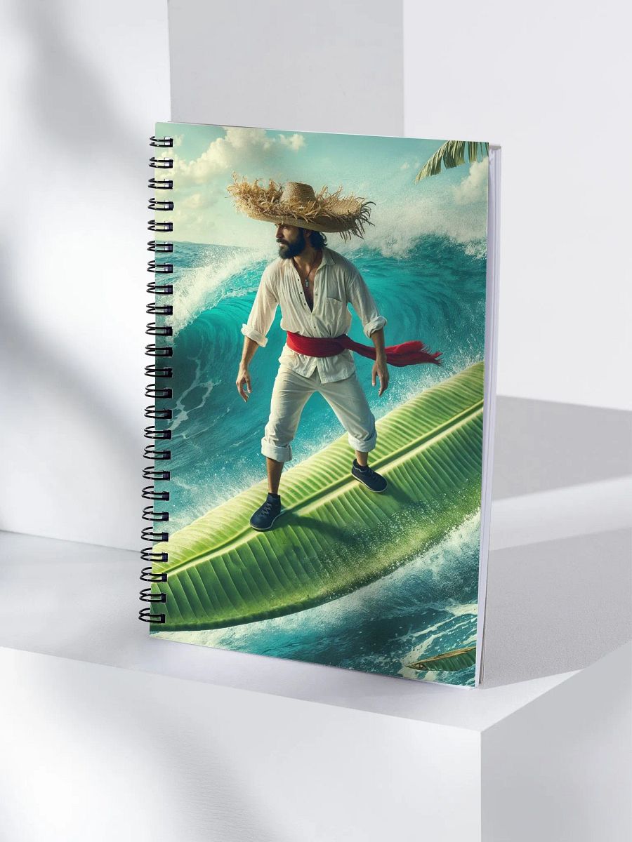 Libreta Jíbaro Surfeando en Hoja de Plátano product image (4)