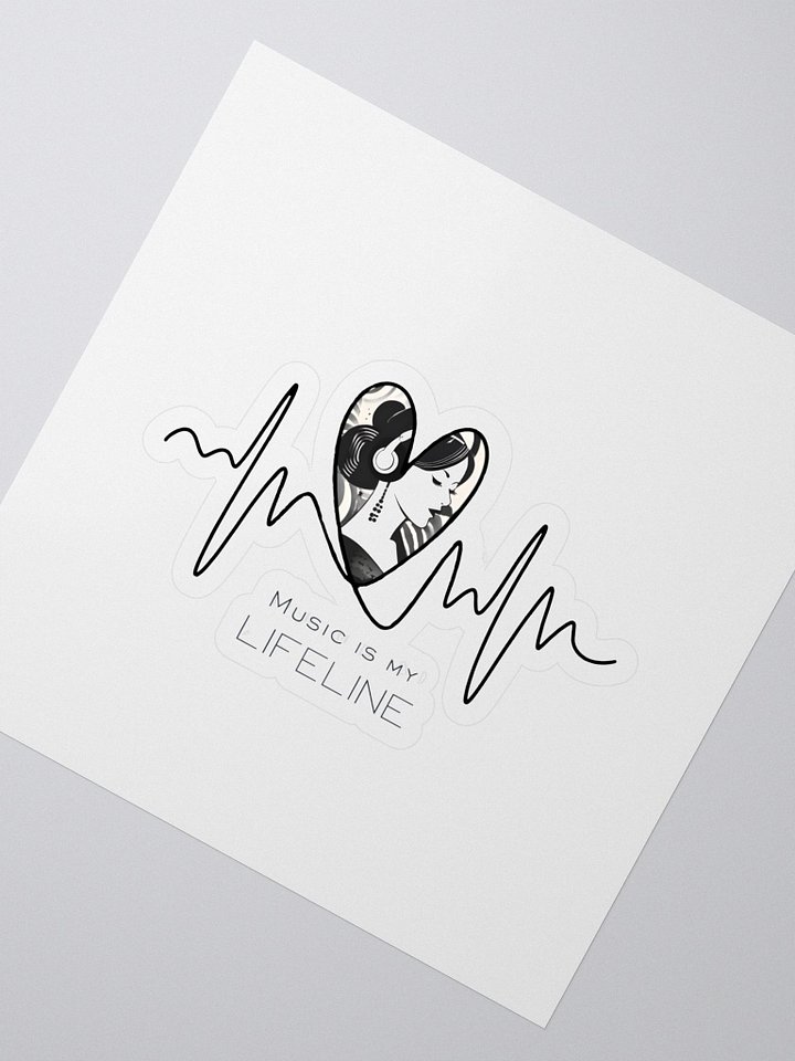 Music is My Lifeline Sticker product image (2)