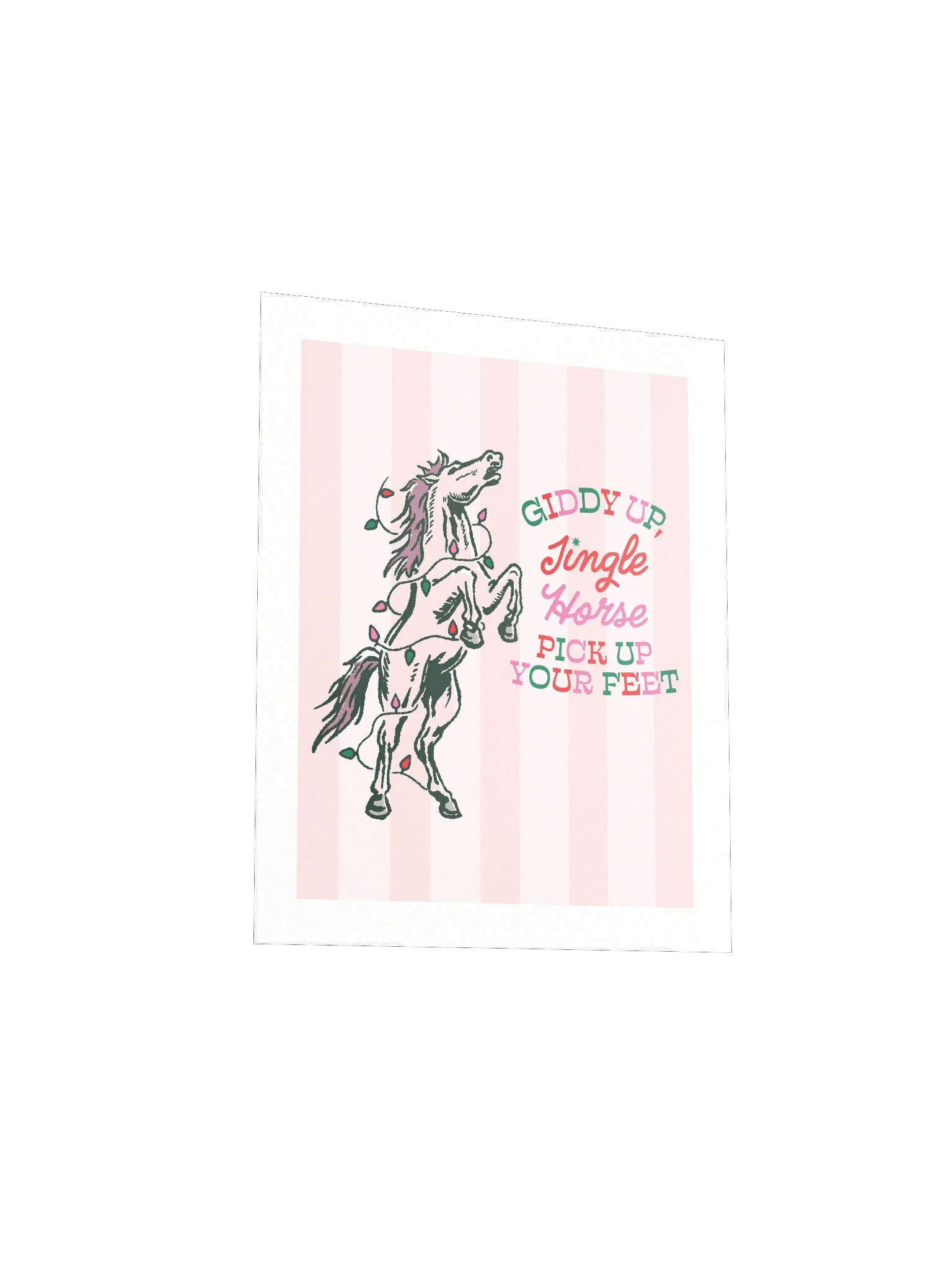 jingle horse wall print product image (9)