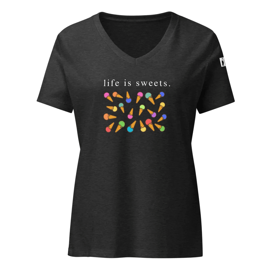 Life Is Sweets. V-Neck Tee product image (1)