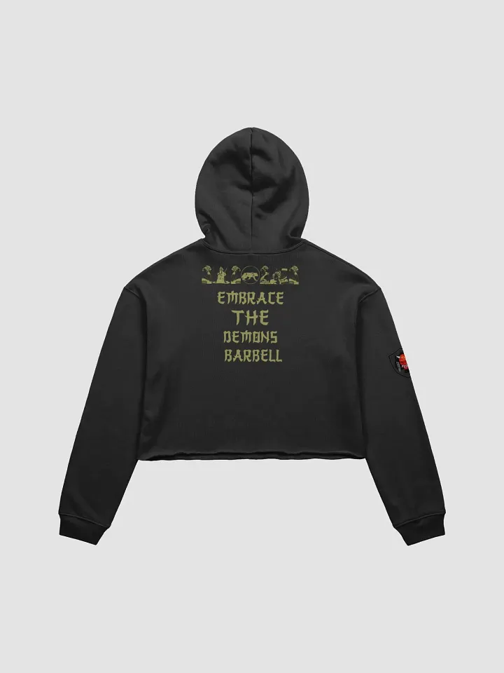 THE ONI BARBELL crop top hoodie product image (5)