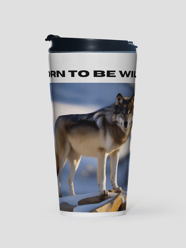 Wild Wolf Stainless Steel Travel Mug product image (1)