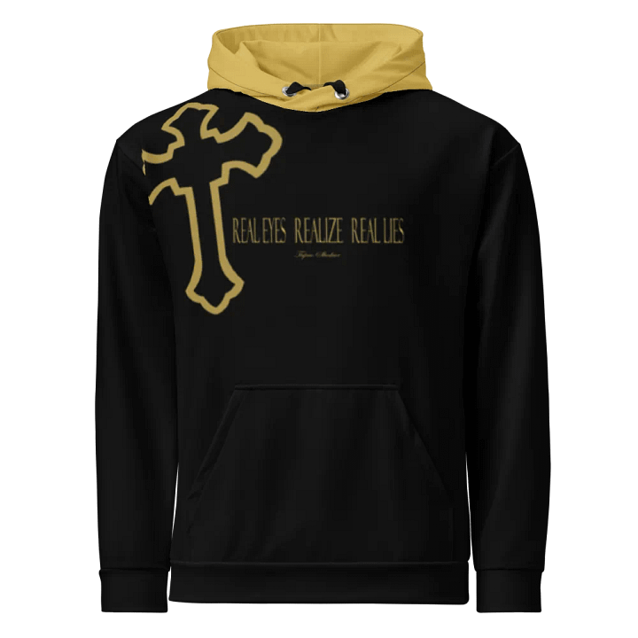 Real Eyes Realize Real Lies w/Cross - Tupac - Unisex Hoodie product image (1)