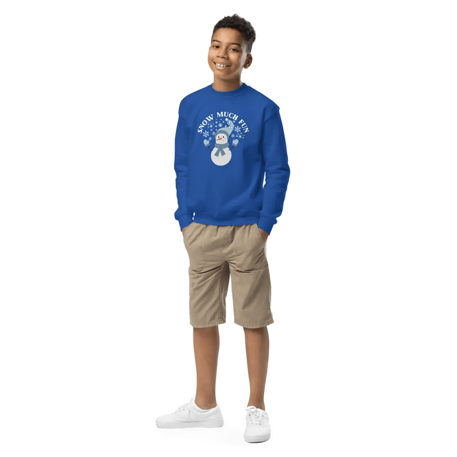 Snow Much Fun Winter Youth Sweatshirt product image (16)