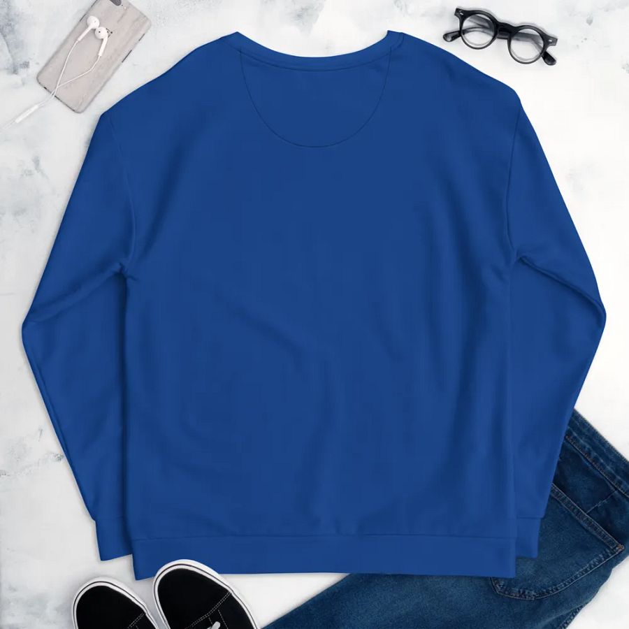 Plain Ocean Blue True Summer Unisex Recycled Polyester Heavyweight Premium Sweatshirt by Treasure Pie product image (9)