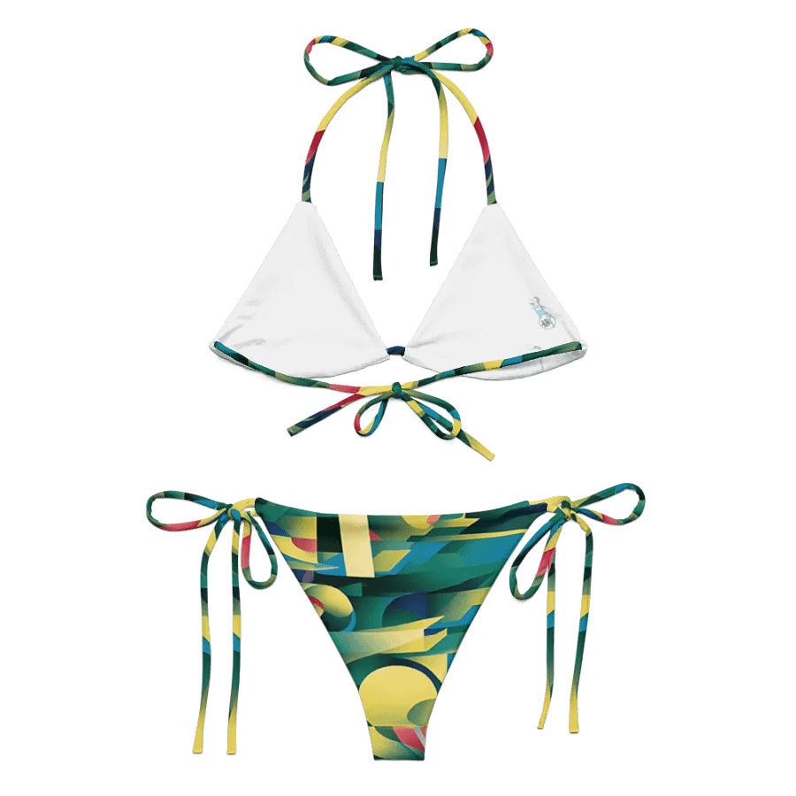 Abstract Lithographic Pattern Design String Bikini - V8 product image (5)