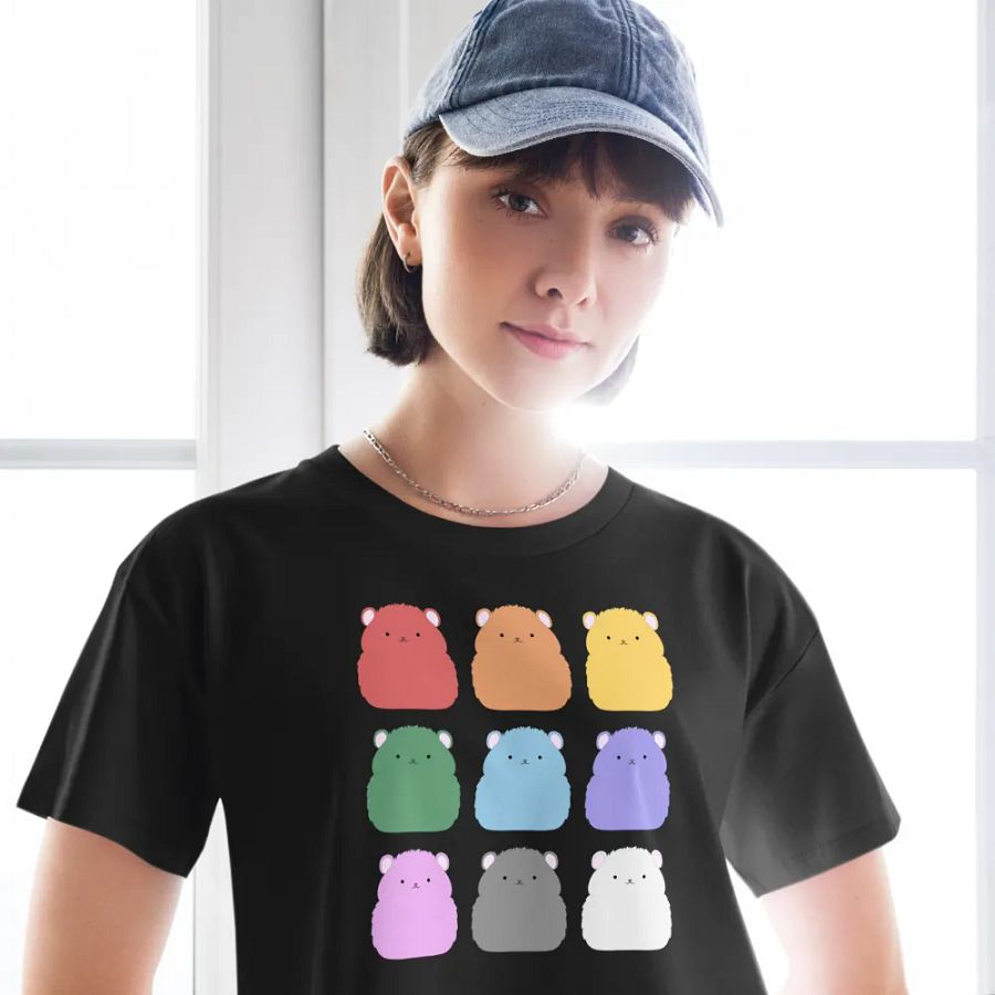 Rainbow Hamster Colours - Crop Tee product image (3)