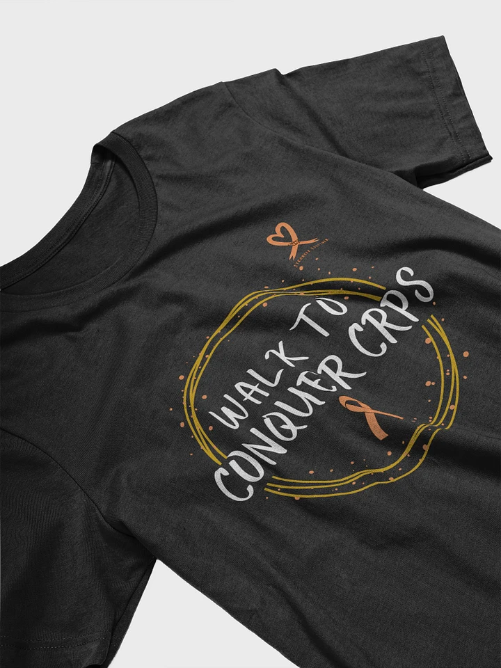 OFFICIAL Walk To Conquer CRPS T-Shirt- White Print (Unisex) product image (2)