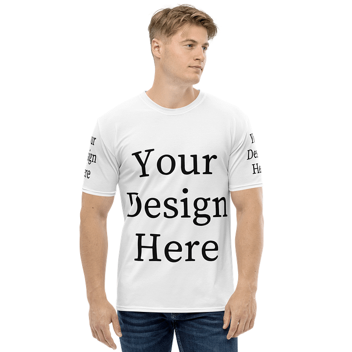 Personalized "All-Over Print Men's Crew Neck T-Shirt" - Contact Us to Design product image (1)